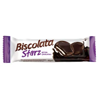 Biscolata Starz Bitter Çikolata Kakaolu Bisküvi 82 G