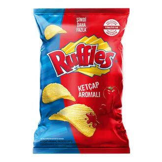 Ruffles Ketçap Aromalı Patates Cipsi Süper Boy 125 G