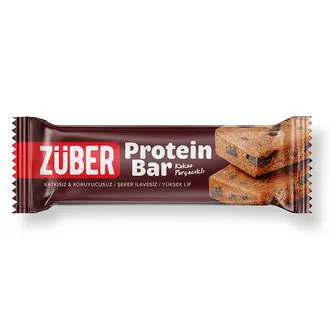 Züber Kakao Parçacıklı Protein Bar 35 G