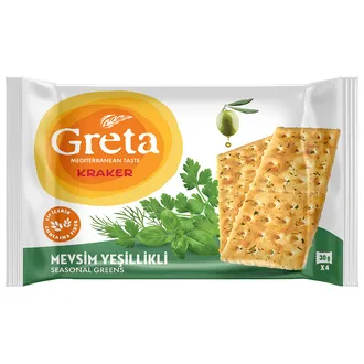 Greta Mevsim Yeşilliği Çeşnili Kraker 4'lü 120 G