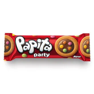 Şölen Papita Party Çikolata Kaplı Sütlü Kremalı Bisküvi 63 G