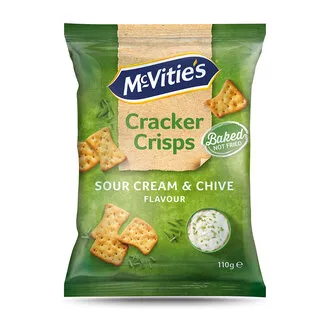 McVitie's Cracker Crisps Sour Cream & Chive 110 G