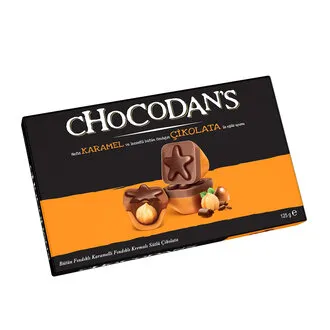 Şölen Chocodan's Karamelli Fındık Kremalı Sütlü Çikolata 125 G