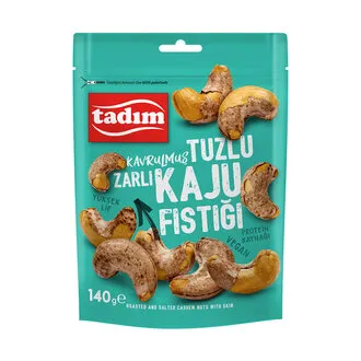 Tadım Kavrulmuş Tuzlu Zarlı Kaju Fıstığı 140 G