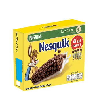 Nestle Nesquik Kakaolu Tam Tahıllı Bar 4 x 25 G
