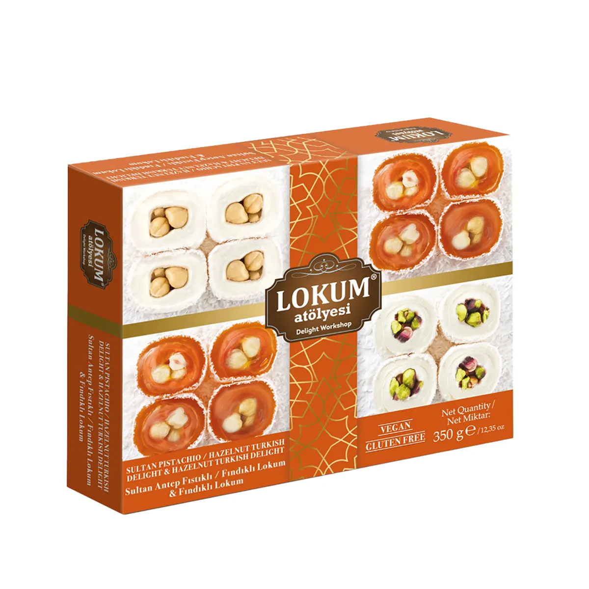 Lokum Atölyesi Sultan Antep Fıstık & Fındık Lokum 350 G