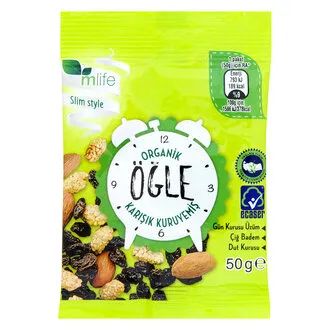 M Life Organik Kuruyemiş Öğlen 50 G
