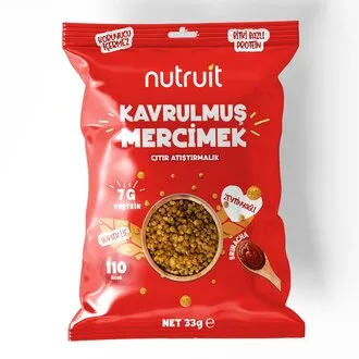 Nutruit Zeytinyağlı Sriracha Acı Soslu Kavrulmuş Mercimek 33 G