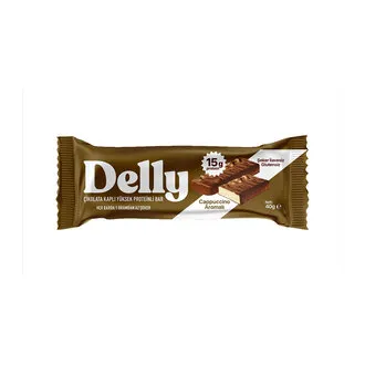 Delly Cappuccino Aromalı Protein Bar 40 G