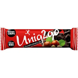 Uniq2go Chocodark Fındıklı ve Proteinli Bar 38 G