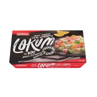 Uzungil Meyve Aromalı Çifte Kavrulmuş Lokum 400G