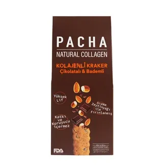 Pacha Natural Collagen Çikolata Badem Kolajenli Kraker 50 G