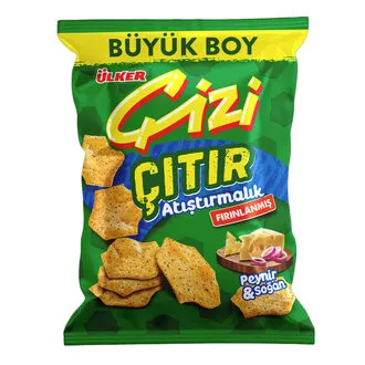 Ülker Çizi Çıtır Atıştırmalık Peynir & Soğan Çerez 80 G