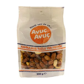 Avuç Avuç Kavrulmuş Tuzlu Yer Fıstığı 200 G