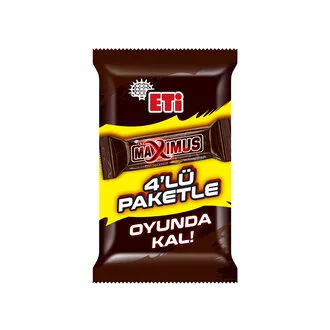 Eti Maximus Yer Fıstıklı Karamelli Nuga Bar 4'lü 144G