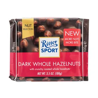 Ritter Sport Dark Whole Hazelnut 100 G