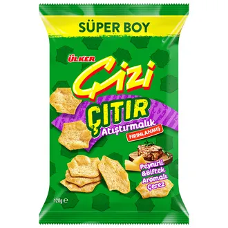 Ülker Çizi Çıtır Peynir & Biftek Aromalı Çerez 120 G