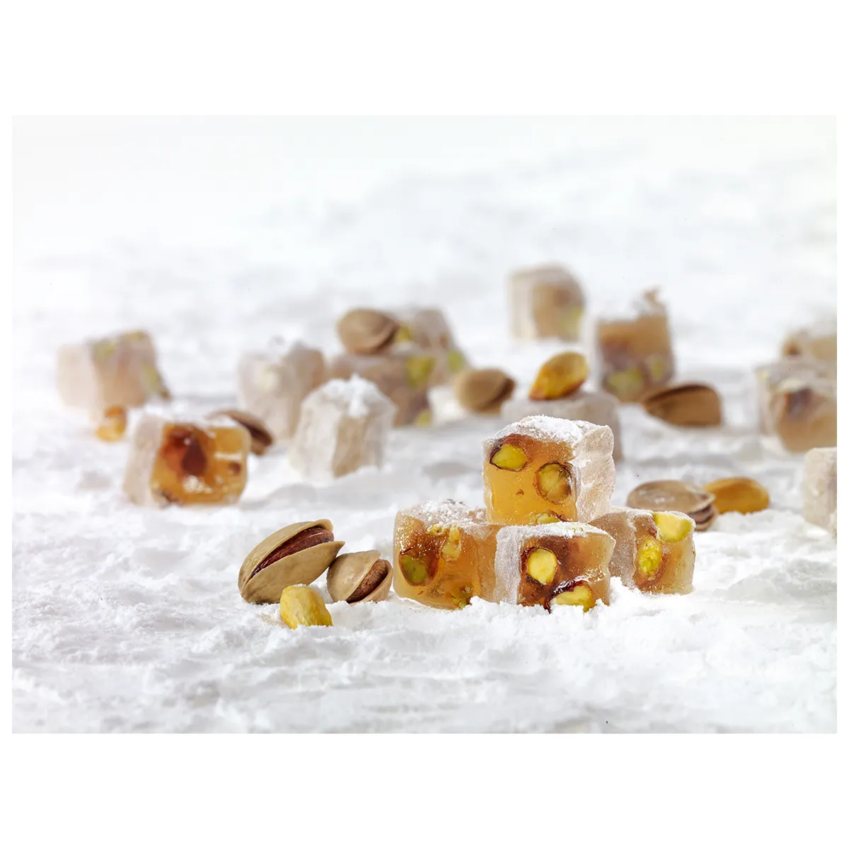 Kavrulmuş Antep Fıstıklı Mini Lokum Kg