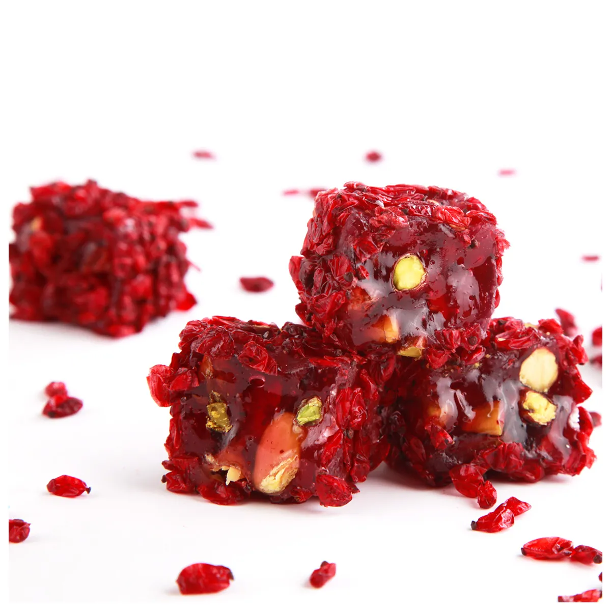 Zereşk Kaplı Antep Fıstıklı Lokum Kg