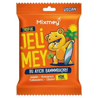 Mixmey Jelimey Meyve Sulu ve Karışık Meyve Aromalı Yumuşak Şeker 35 G