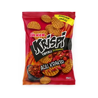 Ülker Krispi Tırtıklı Acılı Kraker 48 G
