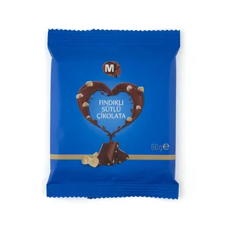Migros Fındıklı Sütlü Tablet Çikolata 60 G