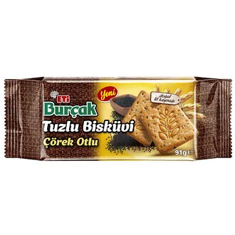 Eti Burçak Tuzlu Çörek Otlu Bisküvi 91 G