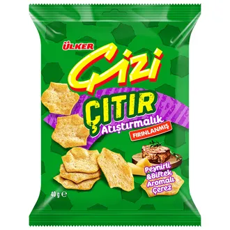 Ülker Çizi Çıtır Peynir & Biftek Aromalı Çerez 40 G