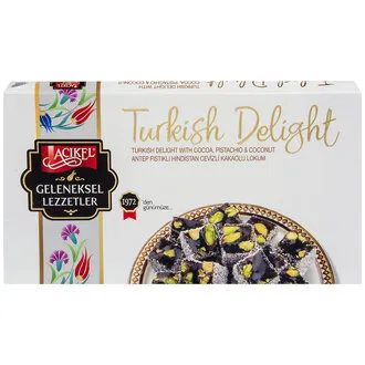 Açıkel Antep Fıstıklı Hindistan Cevizli Kakaolu Lokum 275 G