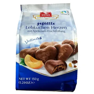 Weiss Kayısı Dolgulu Sütlü Çikolata Kaplı Kurabiye 150 G