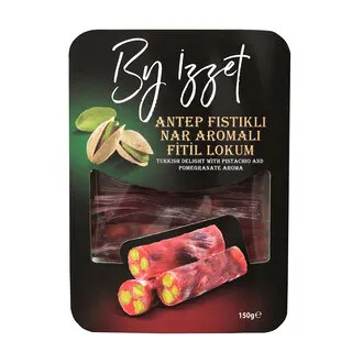 By İzzet Antep Fıstıklı Nar Aromalı Fitil Lokum 150 G