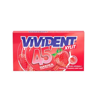 Vivident 45Dk Cüzdan Çilek Aromalı Sakız 26 G