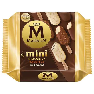 Magnum Mini Klasik Badem Beyaz 6 x 55 Ml