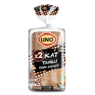Uno İki Kat Tahıllı Tava Ekmeği 470 G