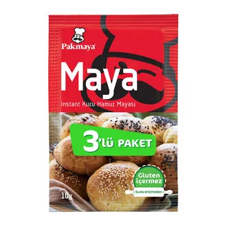 Pakmaya Instant Maya 3'lü 30 G
