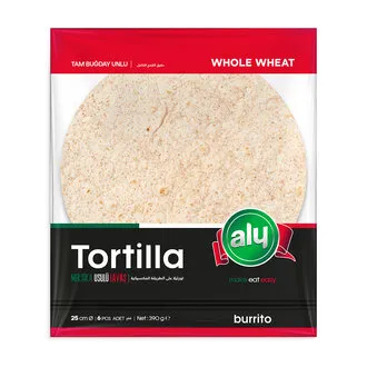 Aly Tortilla Lavaş Tam Buğdaylı 6'lı 25 Cm 390 G