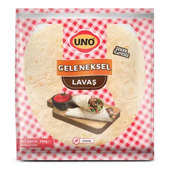 Uno Geleneksel Lavaş 25 Cm 6'lı 390 G