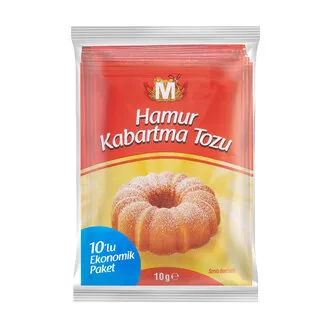 Migros Hamur Kabartma Tozu Toz Karışım 10 x 10 G