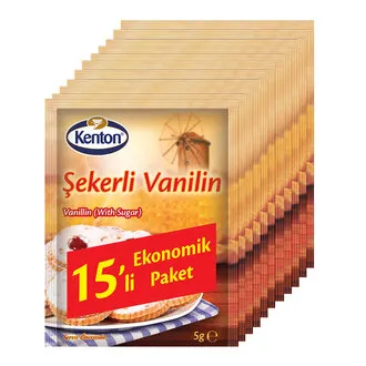 Kenton Şekerli Vanilin 10+5'li Paket 75 G