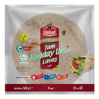 Untad Premium Tambuğday Unlu Lavaş 8'li 560 G