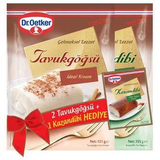Dr.Oetker Tavukgöğsü 2 x 121 G + Kazandibi 155 G Hediye