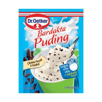 Dr.Oetker Bardakta Puding Çikolata Parçalı Vanilin 32 G