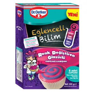 Dr.Oetker Eğlenceli Bilim Renk Değiştiren Glazürlü Cupcake 241 G
