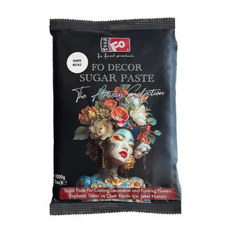 Fo Beyaz Şeker Hamuru Renksiz 1 Kg