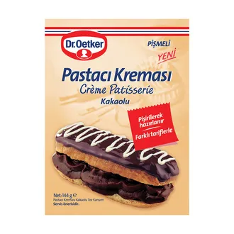 Dr.Oetker Pişmeli Pastacı Kreması Kakaolu 144 G