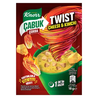 Knorr Çabuk Çorba Twist Cheese Kimchi 18 G