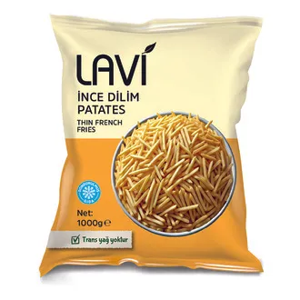 Lavi İnce Dilim Dondurulmuş Patates 1 Kg