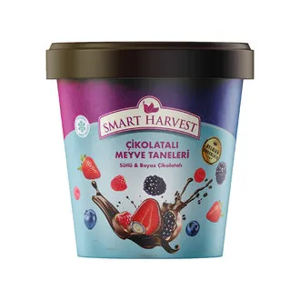 Smart Harvest Dondurulmuş Meyve Taneleri Sütlü ve Beyaz Çikolatalı 150 G