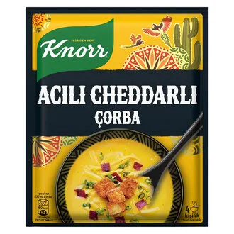 Knorr Acılı Cheddarlı Çorba 4 Kişilik 74 G