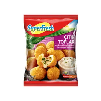 SuperFresh Peynir & Ispanak Dolgulu Çıtır Toplar 360 G